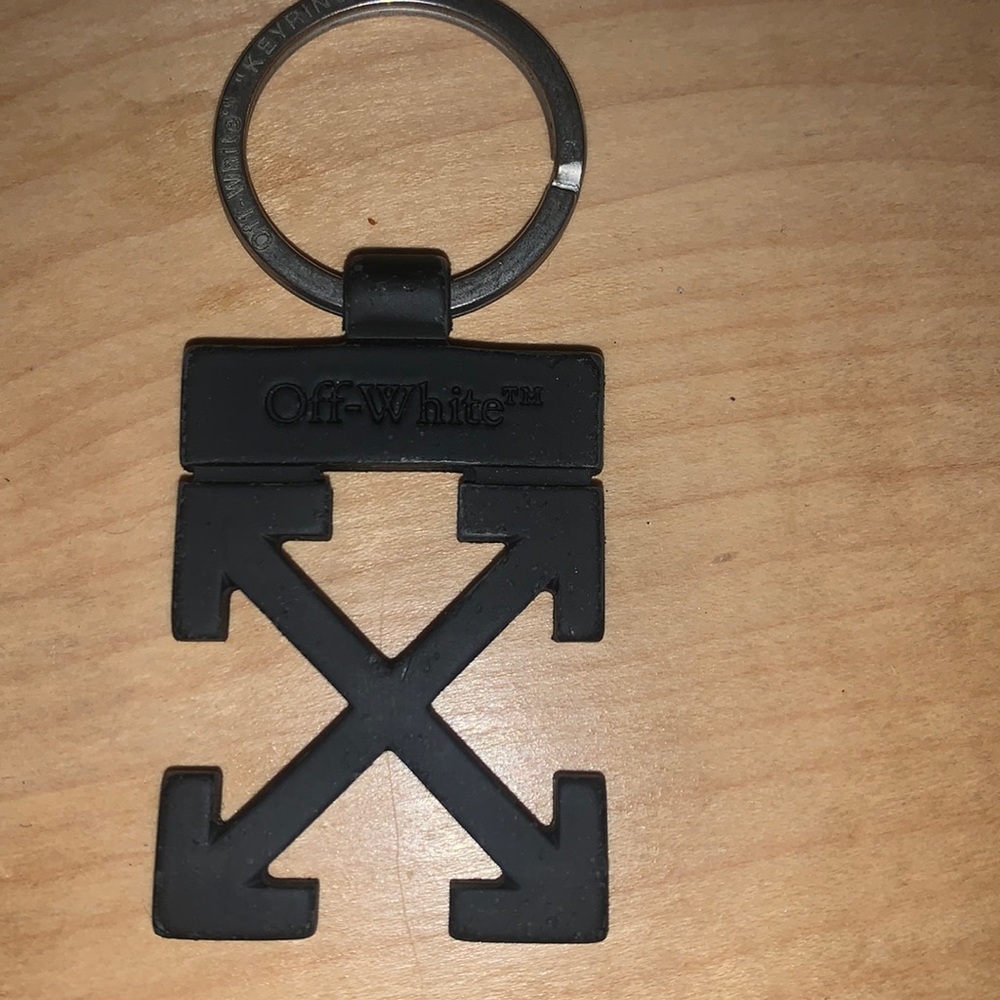 Off white black keychain